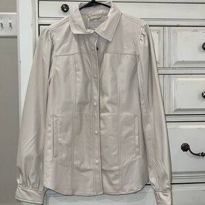 Faux Leather shacket